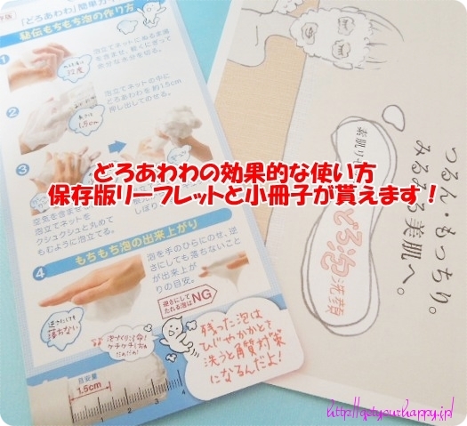 どろあわわの使い方の小冊子